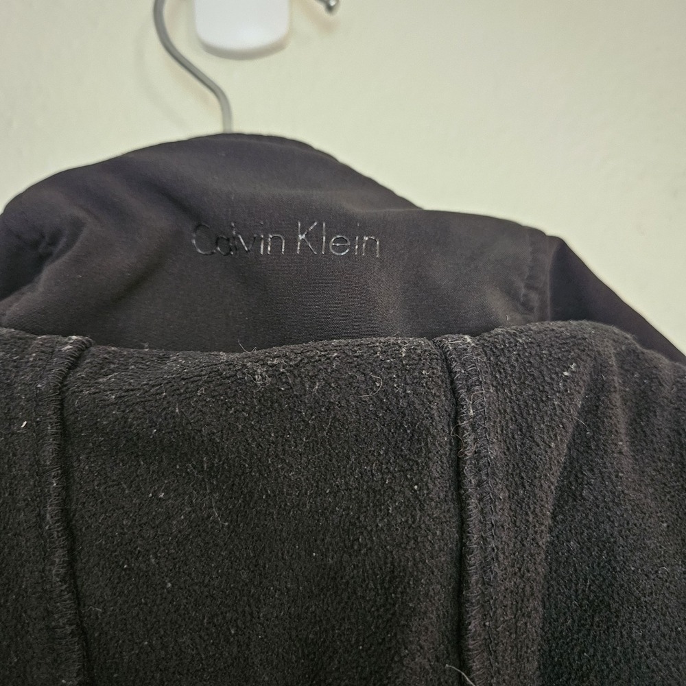 Calvin Klein Womens Small Black Softshell Hooded Jacket Fleece Lined Water... - Picture 10 of 11
